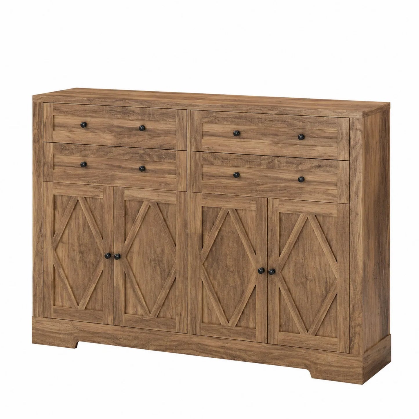 Buffet en Bois avec Tiroirs et Portes 120x40x90 cm